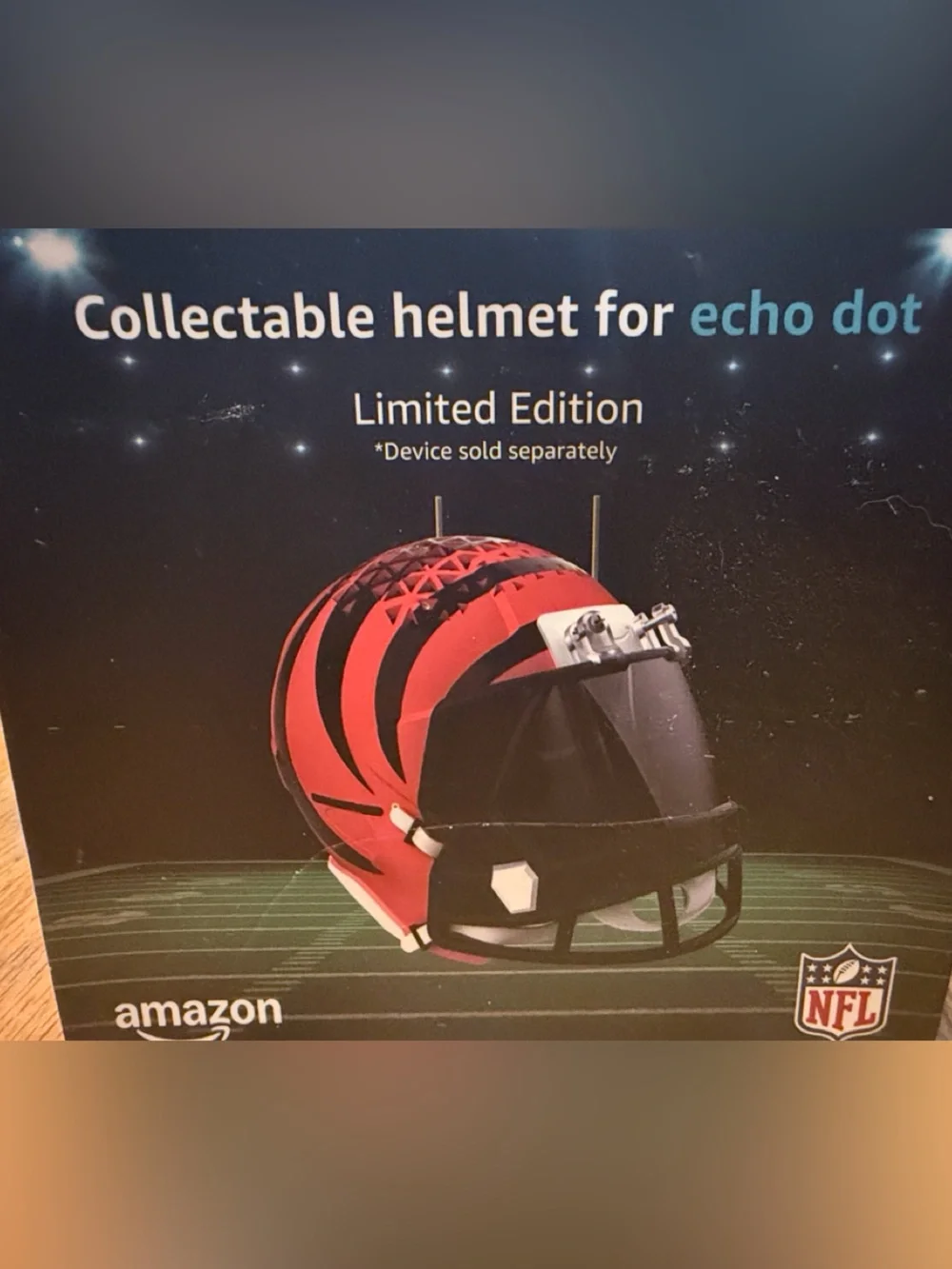 Echo Dot Collectable Helmet limited edition Cincinnati bengals nfl for echo dot